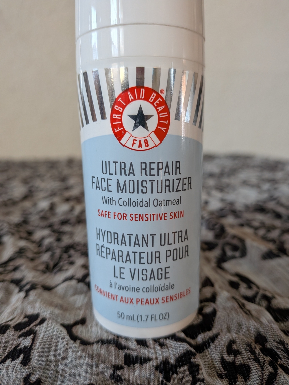 First Aid Beauty Light Blue and Red Ultra Repair Face Moisturizer